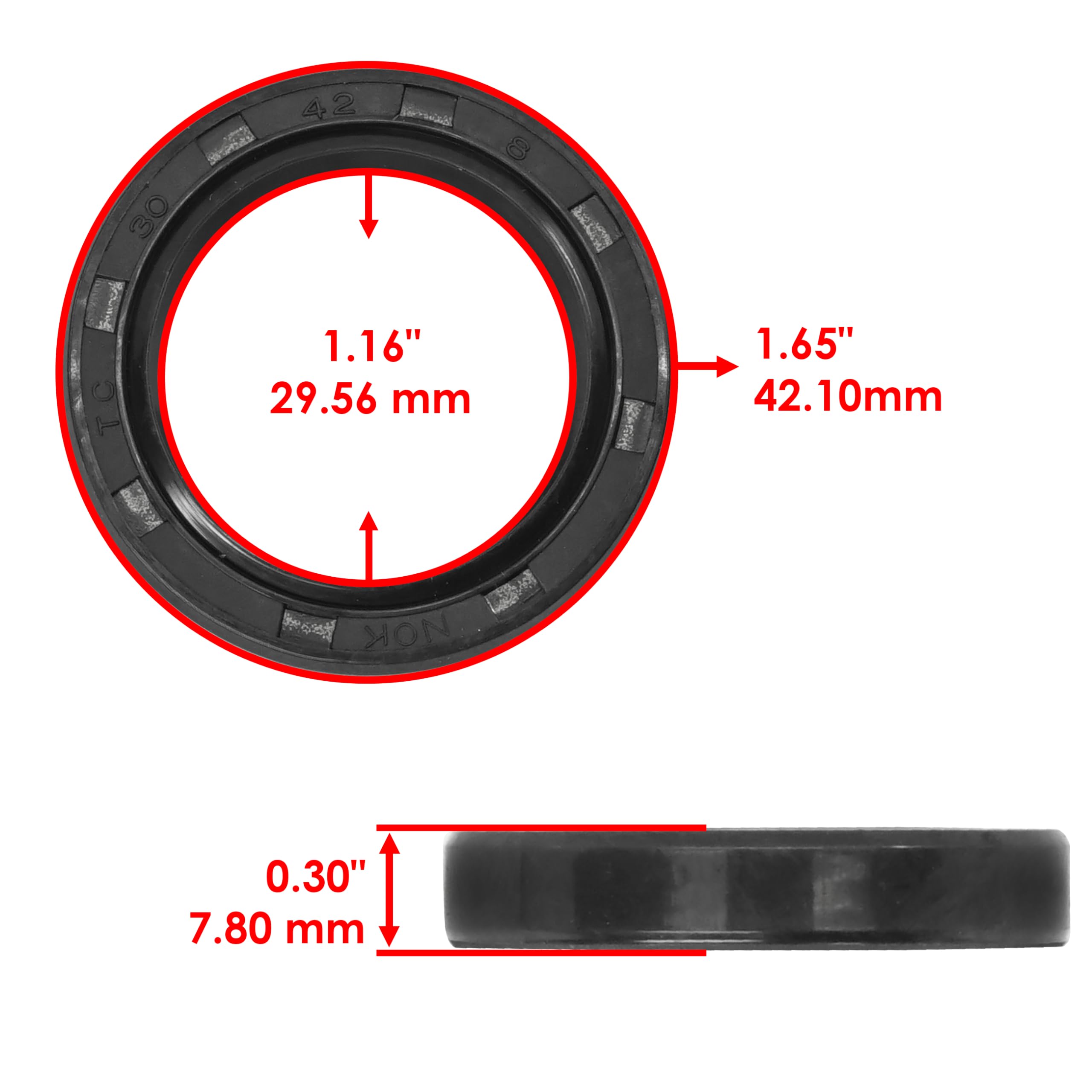 Amazon.com: Caltric Rear Axle Housing Oil Seal Compatible